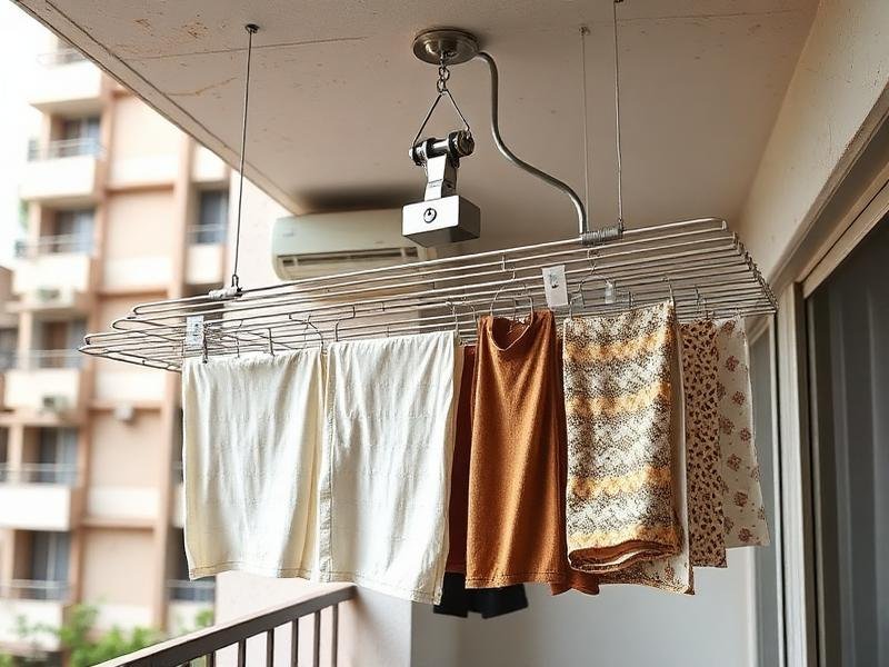 Jashuva Safety Nets cloth hangers in Rajahmundry, space-saving balcony drying racks and wall-mounted laundry systems