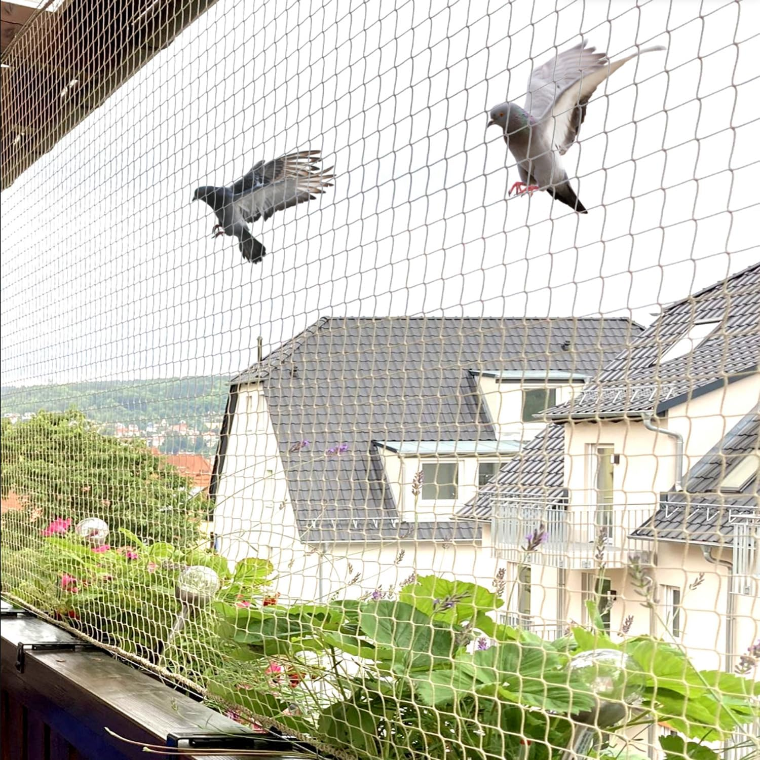 Pigeon safety nets in Puttaparthi for balconies, windows and apartments by Jashuva Safety Nets